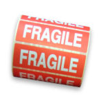 Roll of 1000 Fragile Labels Stickers Parcel-0