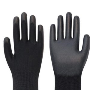 BLACK PU GLOVES